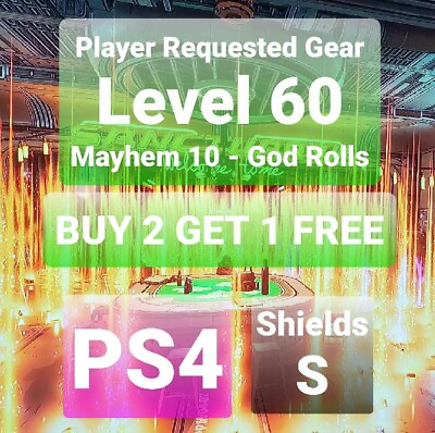 #ad S Borderlands 3 PS4 5 PC XBOX Scaled to Lv 72 Shield God Rolls Buy 1 Get 1
