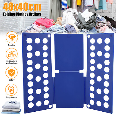 #ad Adjustable T Shirt Clothes Fast Folder Folding Artifact Board Laundry Organizer