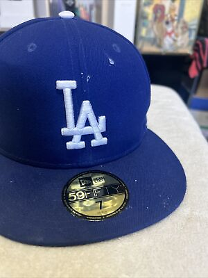#ad LA New era Blue cap Size 7. 59fifty 55.8cm *Read Description*