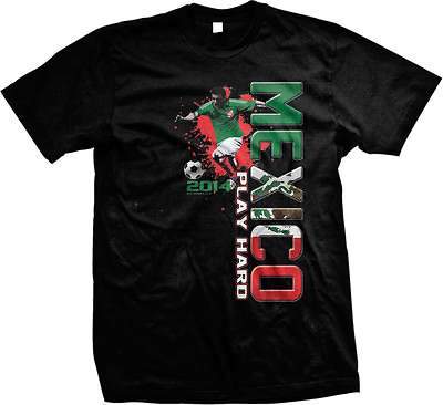 #ad Mexico Fútbol Futbol Play Hard Soccer Football Selección México Mens T shirt $11.87