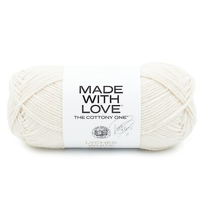 #ad Lion Brand Tom Daley The Cottony One Yarn Lychee White