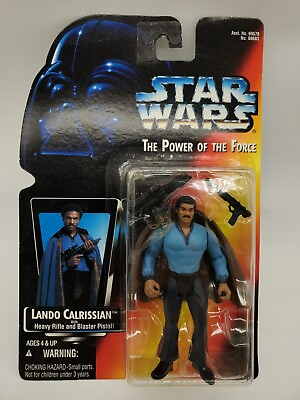 #ad Star Wars Lando Calrissian 3.75 Inch Power of the Force Red Carded Action Figure