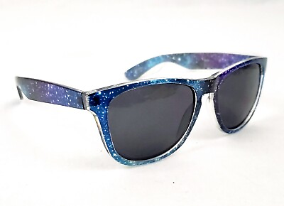 #ad Galaxy Pattern Sunglasses Adult Unisex Wayfare Style Promotional Glasses