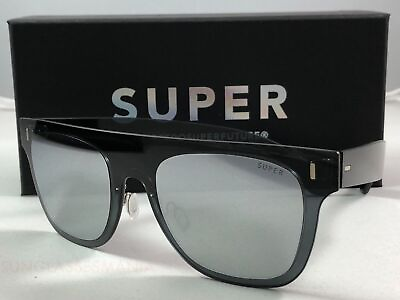 #ad RetroSuperFuture Duo Lens Flat Top Silver 6F3 Sunglasses 55mm NIB