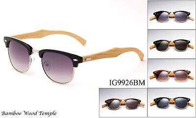 #ad Handmade Bamboo Wood Retro Horn Sunglasses Classic Vintage Design UV Protection
