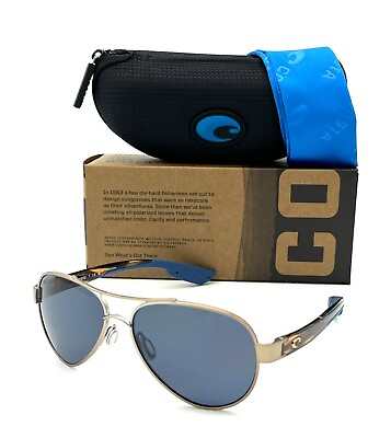 #ad Costa Del Mar LORETO Golden Pearl Gray 580P Polarized Sunglasses