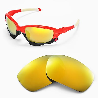 #ad New Walleva Polarized 24K Gold Replacement Lenses For Oakley Jawbone Sunglasses
