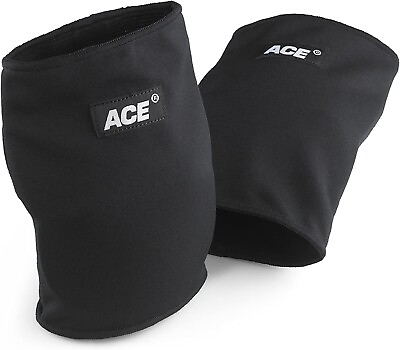 #ad ACE Elbow Pads Knee Pads Shock Absorbing Black One Size 11 15 Inch Circumferenc