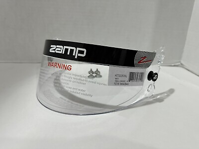 #ad ZAMP Clear Antifog Racing Helmet Shield Visor Z 20 Series From RZ 59 Helmet