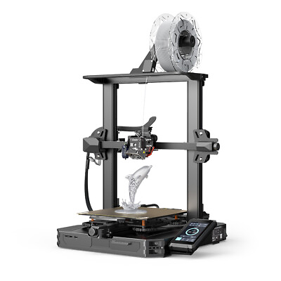 #ad Used Creality Ender 3 S1 Pro 3D Printer with Direct Drive Extruder Kit CR Touch $156.99