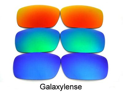 #ad Galaxy Lens For Oakley Racing Jacket Jawbone Non Vented Blueamp;Greenamp;amp;Red Polarize