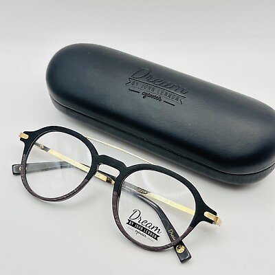 #ad John Lennon eyeglasses Ladies Men#x27;s Round Black Braun Mod. JOJ14 Wood Look New