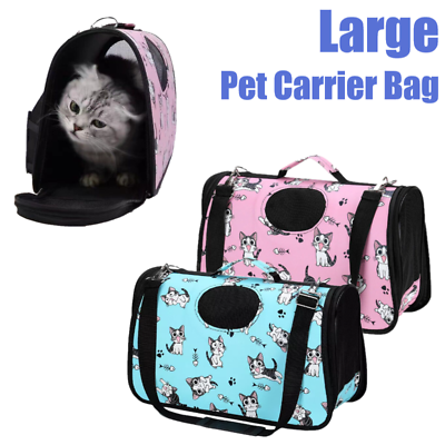 #ad Pet Dog Cat Carrier Bag Soft Sided Comfort Travel Tote Case Airline Approved US