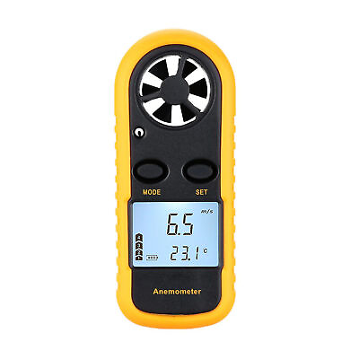 #ad Portable LCD Digital Anemometer Wind Meter Measuring G4O7