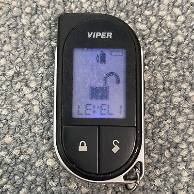 #ad VIPER 7756V EZSDEI7756 LCD Screen Key Fob Remote Keyless Entry Auto Alarm