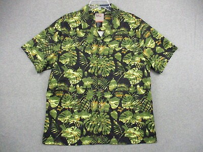 #ad 5.11 Tactical Series Shirt Large Mens Green Nature Print Snap Button Outdoor