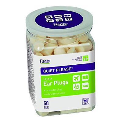 #ad Flents Foam Ear Plugs 50 Pair for Sleeping Snoring Assorted sizes