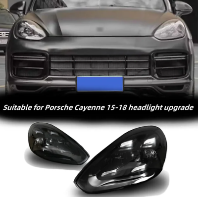 #ad headlights Car suitable for Porsche Cayenne 15 18 models. New upgraded matrix