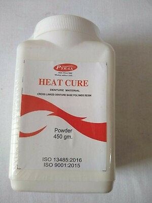 #ad Pyrax Heat Cure Material Powder for Acrylic Full amp; Partial Dentures 450gm