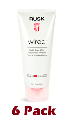 #ad Rusk Wired Flexible Styling Cream 6 oz Pack of 6
