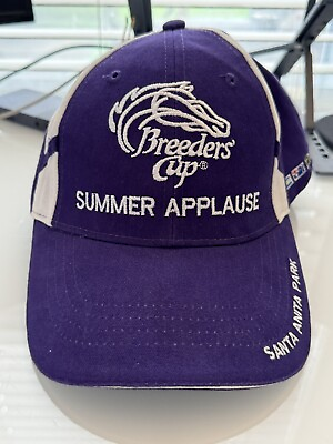 #ad breeders cup hat 30th Anniversary Santa Anita Park World Championship Cap Purple
