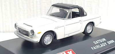 #ad 1 72 Real X DATSUN FAIRLADY 2000 WHITE diecast car model
