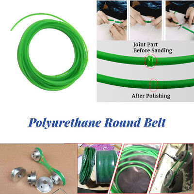 #ad Diameter 1 18MM PU Strip Urethane Drive Flexible Belt Roll Polybelt Rough1M 10M
