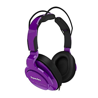 #ad Superlux sealed Studio monitor Headphones purple HD661 F S w Tracking# Japan New