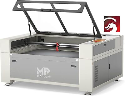 #ad Monport 130w Co2 Laser Engraving Machine 35x55 in Engraver Cutter Autofocus Set