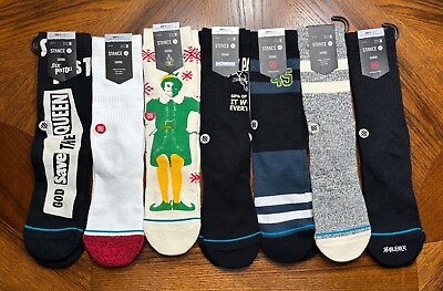 #ad Stance Casual Socks in Various Styles Men Medium 6 8.5 Women 8 10.5 New