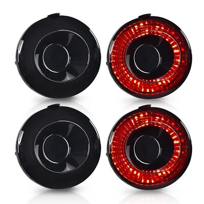 #ad 4pcs LED Tail Lights Brake Lamps Fit For 05 13 Chevrolet Corvette C6 Coupe Black