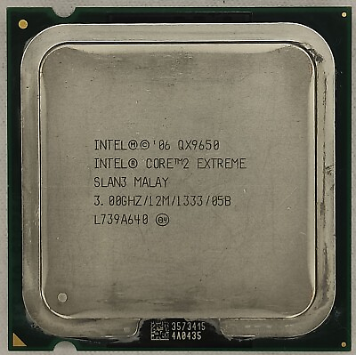 #ad Intel Core 2 Extreme QX9650 3 GHz Quad Core 12M 1333 Processor SLAN3 Socket 775