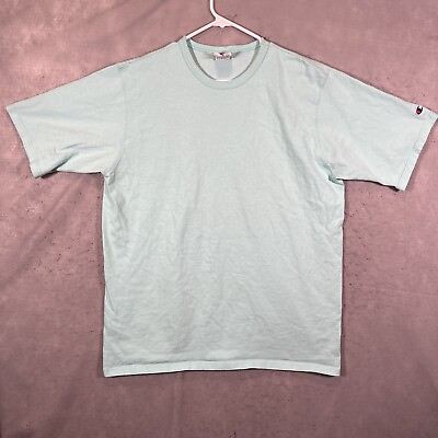 #ad A1 Champion Authentic Shirt Adult 2XL XXL 100% Cotton Mint Green $9.99