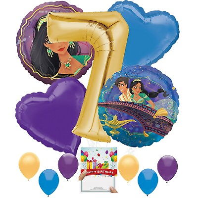 #ad Aladdin Party Supplies Balloon Decoration Bundle for 7th Birthday