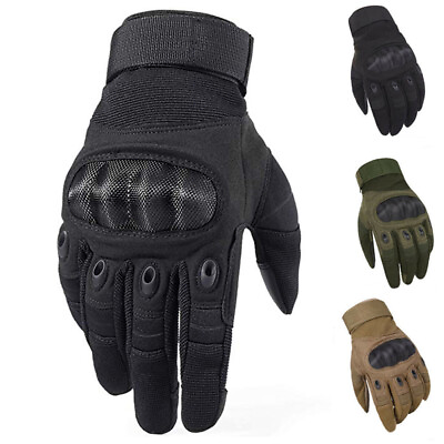 #ad Tactical Hard Knuckles Gloves Army Military Combat Hunting Shooting Land Forces