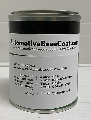 #ad BMW BASECOAT PAINT **UNREDUCED** PICK YOUR COLOR 1 Pint
