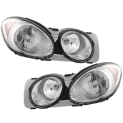 #ad Headlamp Headlight Lamp Light LH and RH Pair Set For 05 07 Buick LaCrosse Allure