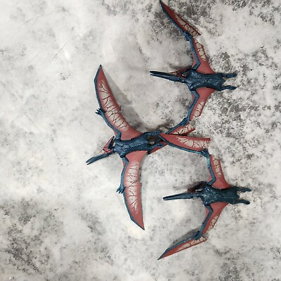 #ad Mattel Jurassic Park Jurassic World Pteranodon Toy Lot Of 3