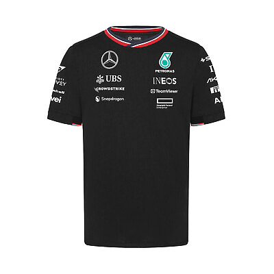#ad 2024 Mercedes AMG F1 Men#x27;s Team Black T shirt XXL