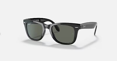 #ad Ray Ban Wayfarer Folding Classic Green Polarized Sunglasses RB4105 601 58 50 22
