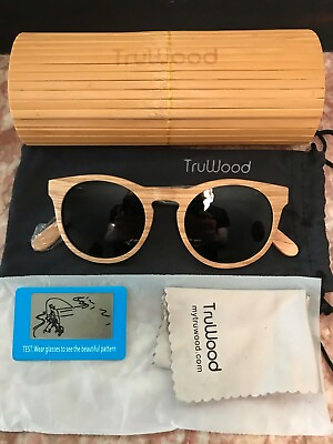 #ad TruWood Icon Brown Walnut Icon Sunglasses Black lenses OPEN
