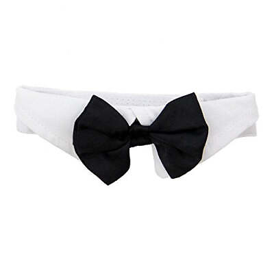 #ad DOGGIE DESIGN Formal Black Dog Bow Tie Large Neck 16 19 Inch