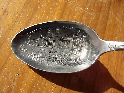 #ad MACHINERY HALL PANAMA PACIFIC INTERNATIONAL EXPOSITION STERLING SPOON $9.99