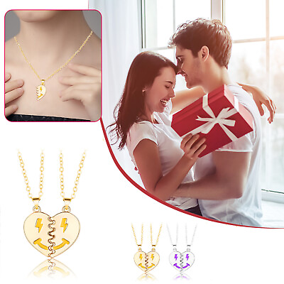#ad Magnetic Heart Necklace For Couple Trendy And Creative Stone Gem Wedding Gift