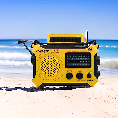 #ad Used Kaito KA500 AM FM Shortwave Solar Crank Emergency Weather Alert Radio