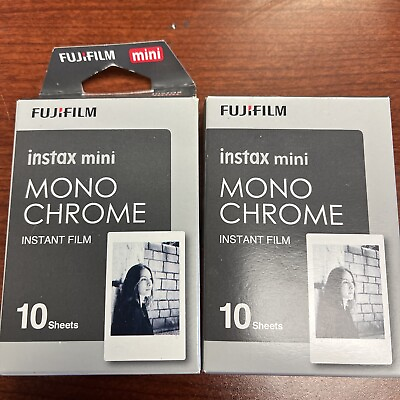 #ad Fujifilm Instax Mini Monochrome Film 10 Exposure Exp 2023 $12.00