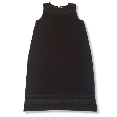 #ad Halogen Dress Size 1X Women#x27;s Plus Size Sleeveless A line Dress Stretch Black
