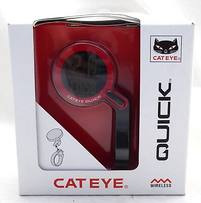 #ad CatEye Quick Bike Computer Wireless Red