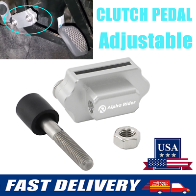 #ad Universal For Civic Honda Race Clutch Pedal Petal Stopper Plate Bracket Crank US
