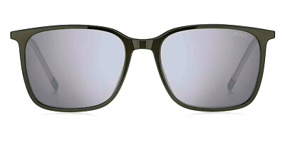 #ad Hugo Boss HHB Sunglasses Men Green Silver Mirrored 53mm New 100% Authentic
